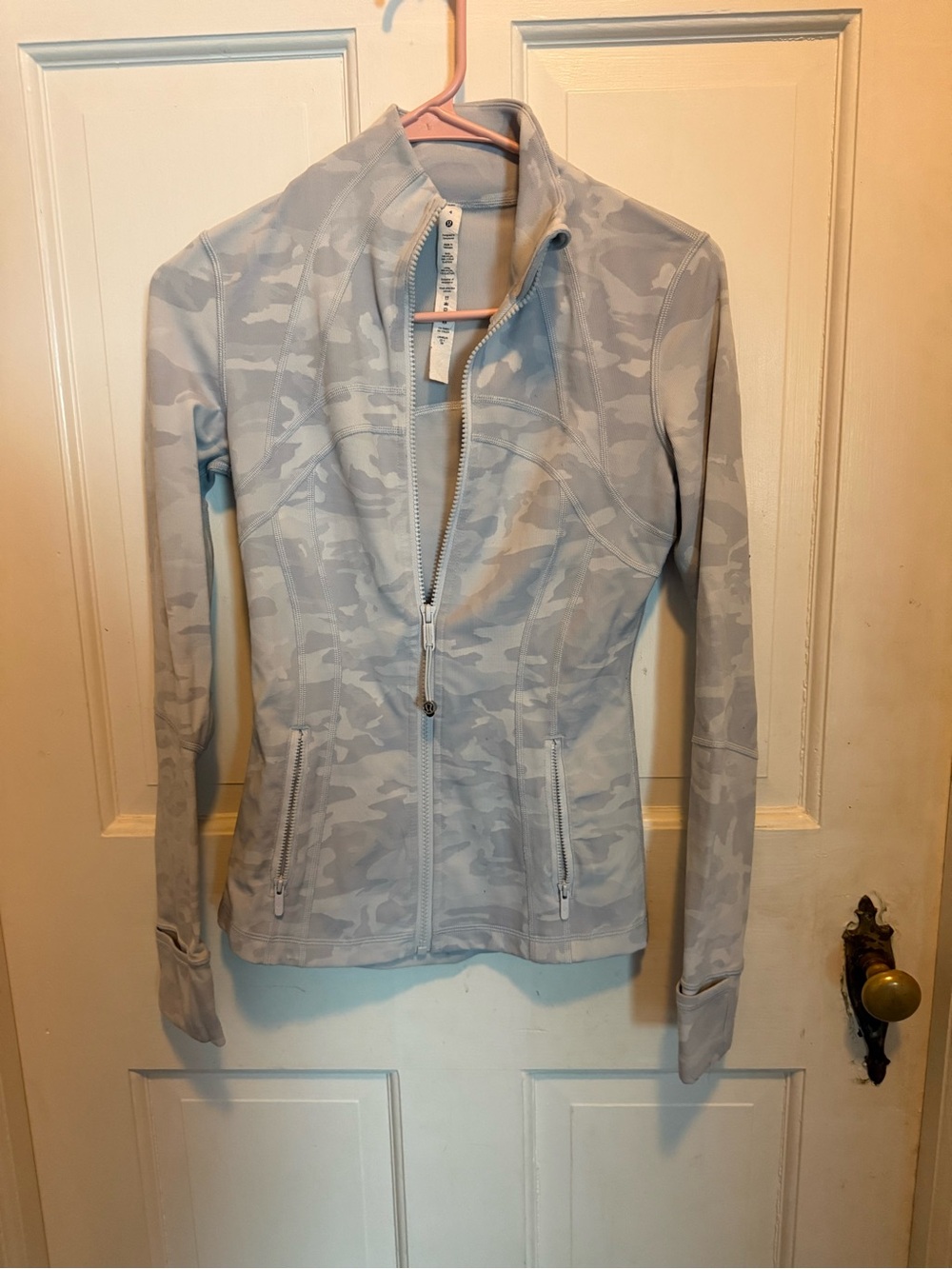 lululemon white camo define jacket